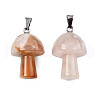 Natural Cherry Blossom Agate Pendants X-G-N0325-10H-3