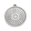304 Stainless Steel Pendant Cabochon Settings STAS-F287-48P-1