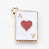 Alloy Enamel Pendants ENAM-O035-19G-B-1