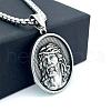Greek Mythology Stainless Steel Jesus Pendant Necklaces for Men BD3775-3