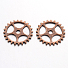 Tibetan Style Alloy Pendants TIBEB-5012-R-FF-1