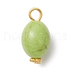 Crackle Opaque Acrylic Pendants PALLOY-JF03931-02-3