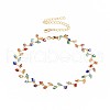 Glass Beads Necklaces NJEW-JN02499-2