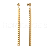 Chain Tassel Earrings EJEW-JE04253-2