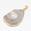 Nuggets Natural Druzy Agate Pendants G-L447-04-2