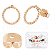 Beebeecraft 20Pcs Long-Lasting Plated Brass Ring Stud Earrings for Women KK-BBC0003-41-1