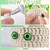 Gorgecraft 1 Bag Glass Doll Eyes Cabochons DIY-GF0008-70C-6