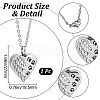 CREATCABIN Stainless Steel Urn Ashes Necklace NJEW-CN0001-04-2