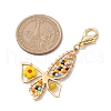 Glass Beads Pendant Decorations HJEW-MZ00044-3