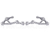 Cubic Zirconia Constellation Stud Earrings EJEW-P231-90P-10-1