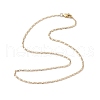 Brass Twisted Link Chain Necklaces NJEW-JN04866-3