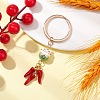 Porcelain & Alloy Enamel Keychain KEYC-JKC01156-4