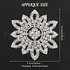 Brass and Crystal Rhinestone Ornament Accessories DIY-WH0302-36-2