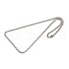 New Nice 304 Stainless Steel Curb Chain Necklaces NJEW-P047-24-2