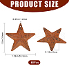 Gorgecraft 60Pcs Iron Pendants IFIN-GF0001-42B-2