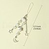Glass & Alloy Mobile Straps HJEW-FS00007-5