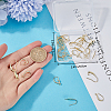 Beebeecraft 32Pcs 4 Style Brass & 316 Surgical Stainless Steel Earring Hooks KK-BBC0012-58-3