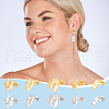 Unicraftale 40Pcs 10 Styles 304 Stainless Steel Stud Earring Findings STAS-UN0059-82-6
