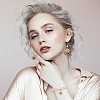 HOBBIESAY 36Pcs 6 Colors Cat Eye Pendants FIND-HY0002-83-6