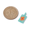 Seed Beads Beaded Pendants PALLOY-MZ00245-3