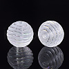 Transparent Acrylic Corrugated Beads X-TACR-S134-012-2