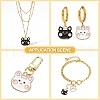 20Pcs 2 Colors Alloy Enamel Pendants ENAM-CJ0003-61-6