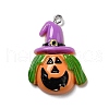 Halloween Opaque Resin Pendants RESI-B011-12-2