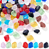   90Pcs 9 Colors Transparent Frosted Glass Beads FGLA-PH0001-07-1