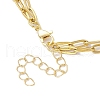 304 Stainless Steel Paperclip Chain Necklaces NJEW-JN04731-5