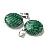 Natural & Synthetic Mixed Gemstone Pendants G-B127-14P-3