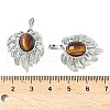 Natural Tiger Eye Pendants G-L623-04P-09-3