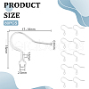 Unicraftale 80Pcs 304 Stainless Steel French Hooks with Coil STAS-UN0058-51-3