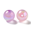 UV Plating Iridescent Acrylic Beads MACR-D032-04-2