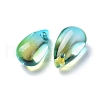 Transparent Glass Charms GLAA-O017-01C-2