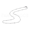 Non-Tarnish 304 Stainless Steel Satellite Chain Necklace for Men Women STAS-B039-13P-1