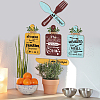 Wooden Pendant Decoration HJEW-WH0073-006-5