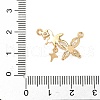 Brass Micro Pave Cubic Zirconia Pendants KK-S531-11G-B-3