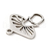 Non-Tarnish 201 Stainless Steel Pendants STAS-E015-10P-3