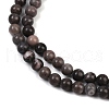 Natural Plum Blossom Jasper Beads Strands G-F591-23-6mm-4