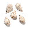 Synthetic Howlite Pendants G-G075-10A-1