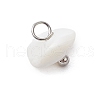 Natural Trochus Shell Nuggets Charms PALLOY-JF03439-02-4