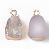 Druzy Resin Pendants RESI-S383-010-B03-2