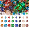 96Pcs 24 Styles Luminous Handmade Gold Sand Lampwork Beads LAMP-TA0001-05-2