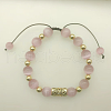 Handmade Round Cat Eye Braided Beads Bracelets PV4141-3-1