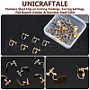 Unicraftale 24Pcs 6 Style 316 Stainless Steel Clip-on Earring Findings STAS-UN0053-55-5