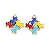 Alloy Enamel Pendants ENAM-J650-03G-02-3
