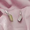 Leaf Alloy Enamel Pendant Necklaces & Stud Dangle Earrings Sets WG0AB14-01-3