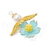 Handmade Glass Seed Beaded Angel Pendants PALLOY-MZ00764-04-3