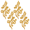 Computerized Embroidery Cloth with Polyester Iron on/Sew on Patches PATC-WH0016-12-1