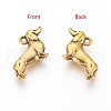 Tibetan Style Alloy Puppy Pendants TIBEP-36546-AG-NR-2